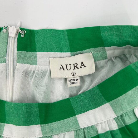 Aura Green Plaid Blouse and Maxi Skirt Set | Excellent Condition - Picture 4 of 12